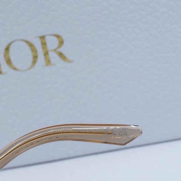 FINAL PRICE NEW DIOR DIORSIGNATURE A3U 10Y GOLD PINK SUNGLASSES - Picture 8 of 12